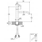Ritmonio DOT316 Round Bateria umywalkowa 1-otworowa stal nierdzewna PR50AA212INOX