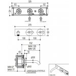 Ritmonio DOT316 Round Bateria umywalkowa podtynkowa stal nierdzewna PR50AK111INOX