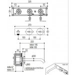 Ritmonio DOT316 Round Bateria umywalkowa podtynkowa stal nierdzewna PR50AK112INOX