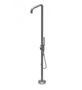 Ritmonio DOT316 Round Zestaw prysznicowy wolnostojący stal nierdzewna PR50DK203INOX