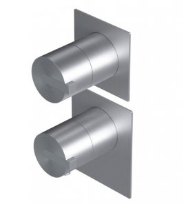 Ritmonio DOT316 Round Bateria wannowo-prysznicowa termostatyczna podtynkowa stal nierdzewna PR50HC201INOX