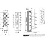 Ritmonio DOT316 Round Bateria wannowo-prysznicowa termostatyczna podtynkowa stal nierdzewna PR50HJ201INOX