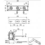 Ritmonio DOT316 Bateria umywalkowa podtynkowa stal nierdzewna PR50AK101INOX