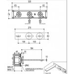 Ritmonio DOT316 Bateria umywalkowa podtynkowa stal nierdzewna PR50AK102INOX