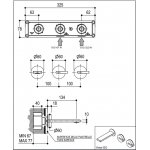 Ritmonio DOT316 Bateria umywalkowa podtynkowa stal nierdzewna PR50AK201INOX