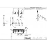 Ritmonio DOT316 Bateria wannowa podtynkowa stal nierdzewna PR50EC102INOX
