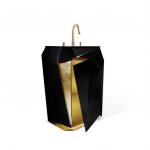 Maison Valentina Diamond Umywalka wolnostojąca 70x48x86,5 cm czarny połysk 5909836101260