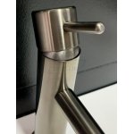      Ritmonio Reverso Bateria umywalkowa 1-otworowa z korkiem automatycznym brushed black chrome Q0BA6021BLX WYPRZEDAŻ MAGAZYNOWA!!