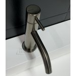      Ritmonio Reverso Bateria umywalkowa 1-otworowa z korkiem automatycznym brushed black chrome Q0BA6021BLX WYPRZEDAŻ MAGAZYNOWA!!