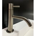      Ritmonio Reverso Bateria umywalkowa 1-otworowa z korkiem automatycznym brushed black chrome Q0BA6021BLX WYPRZEDAŻ MAGAZYNOWA!!
