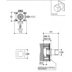 Ritmonio Haptic Zawór podtynkowy chrom PR43JB201CRL