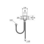    Ritmonio Haptic/Taormina Mieszacz umywalkowy czarny PR43AS201C04