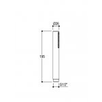    Ritmonio Haptic Słuchawka prysznicowa 19,5 cm biały 72D011C03