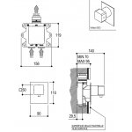 Ritmonio Bateria termostatyczna podtynkowa chrom PR47HC111CRL