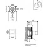 Ritmonio Przełącznik podtynkowy chrom PR47JB211CRL