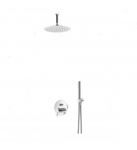 Bruma Leaf Zestaw natryskowa podtynkowy z deszczownicą Ø 230 mm Chrom 1673215CR