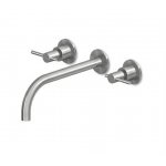 Zucchetti Helm Bateria umywalkowa 3-otworowa podtynkowa 230 mm element zewnętrzny inox ZHL761.X