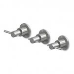 Zucchetti Helm Bateria umywalkowa 3-otworowa podtynkowa element zewnętrzny inox ZHM695.X