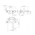 DornBracht Lissé Bateria wannowa ścienna bez zestawu platyna mat 3320084506