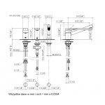 DornBracht Lissé Bateria wannowa 3-otworowa z mieszaczem chrom 2741284500
