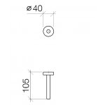 DornBracht Lissé Uchwyt na papier platyna mat 8359097906