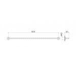 DornBracht Lissé Wieszak na ręcznik 800 mm chrom 8308097900