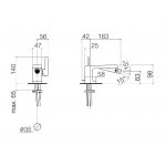 DornBracht LULU Bateria bidetowa z mieszaczem z korkiem automatycznym chrom 3360071000