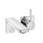 DornBracht LULU Bateria umywalkowa ścienna z mieszaczem bez korka automatycznego platyna mat 3686071006