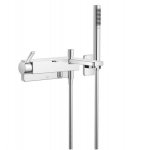 DornBracht LULU Bateria wannowa ścienna z zestawem prysznicowym chrom 3323371000