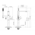 DornBracht LULU Bateria wannowa wolnostojąca z zestawem chrom 2586371000