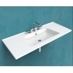 Flaminia Bloom Umywalka ścienna 122x51,5 fango BM120LFAN