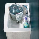   Althea Deep System Umywalka wpuszczana z przelewem 71x51 biały 41996 WIETRZENIE MAGAZYNU