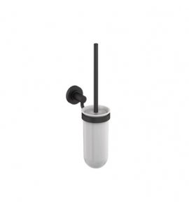 Britton Hoxton Szczotka do WC z uchwytem ściennym czarny mat HOX.054MB