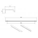 Britton Shoreditch Uchwyt meblowy szczotkowany mosiądz SHR.025