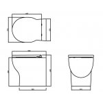 Britton Trim Miska WC stojąca z deską wolnoopadającą biały TRIM.003