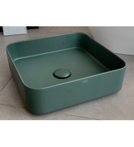Cielo Shui Comfort Umywalka stawiana na blat 40x40 cm Muschio SHCOLAQ40MU