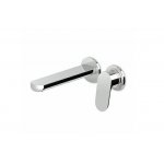 Zucchetti Nikko Bateria umywalkowa 2-otworowa jednouchwytowa podtynkowa z perlatorem 170 mm element zewnętrzny chrom ZKK673