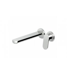 Zucchetti Nikko Bateria umywalkowa 2-otworowa jednouchwytowa podtynkowa z perlatorem 215 mm element zewnętrzny chrom ZKK672