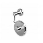 Zucchetti Agora Classic Bateria natryskowa termostatyczna podtynkowa 1/2" z przełącznikiem 2-drogowym element zewnętrzny chrom ZAM646
