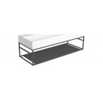  Simas Agile Stelaż wiszący pod umywalkę AG121 i AG121D 120x45,5x28 cm nero matt AGSS121