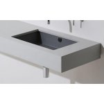   Simas Agile Umywalka podblatowa 48x37xh=13,8 z korkiem klik-klak nero matt S59.65 + PLCE.65 W MAGAZYNIE !!!