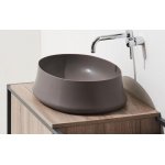 Simas Sharp Umywalka stawiana na blat 42x16 cm moka matt SH02.59