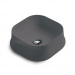   Simas Sharp Umywalka stawiana na blat 42x42x16 cm antracite matt SH06.56