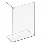 Simas Ścianka prysznicowa Walk-In prawostronna szkło przezroczyste 120x70/80x200 cm WP12D