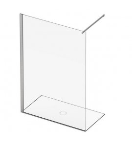 Simas Ścianka prysznicowa Walk-In lewostronna szkło przezroczyste 120x70/80x200 cm WP12S