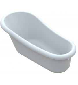  Vayer Retro Wanna wolnostojąca z przelewem 169x82 cm biała 169.082.047.1-7.0.3.0.1