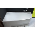 Vayer Boomerang Wanna asymetryczna lewa ze stelażem i syfonem 170x90 cm biała 170.090.045.1-2.1.0.0.1