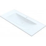  Vayer Ara Umywalka wpuszczana w blat z otworem na baterię 110,6x50 cm biała 110.050.011.3-1.0.1.X.X