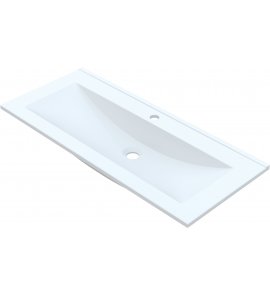  Vayer Columba Umywalka wpuszczana w blat z otworem na baterię 90,4x40 cm biała 090.040.010.3-1.0.1.X.X
