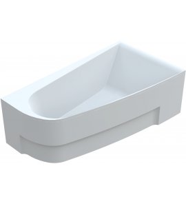  Vayer Boomerang Wanna asymetryczna prawa ze stelażem i syfonem 150x90 cm biała 150.090.045.1-2.2.0.0.1